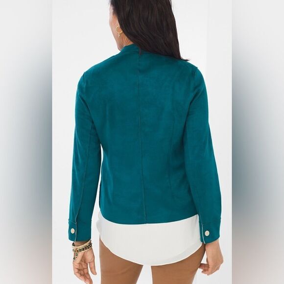 Chico’s Double Face Suede Jacket - Picture 3 of 10